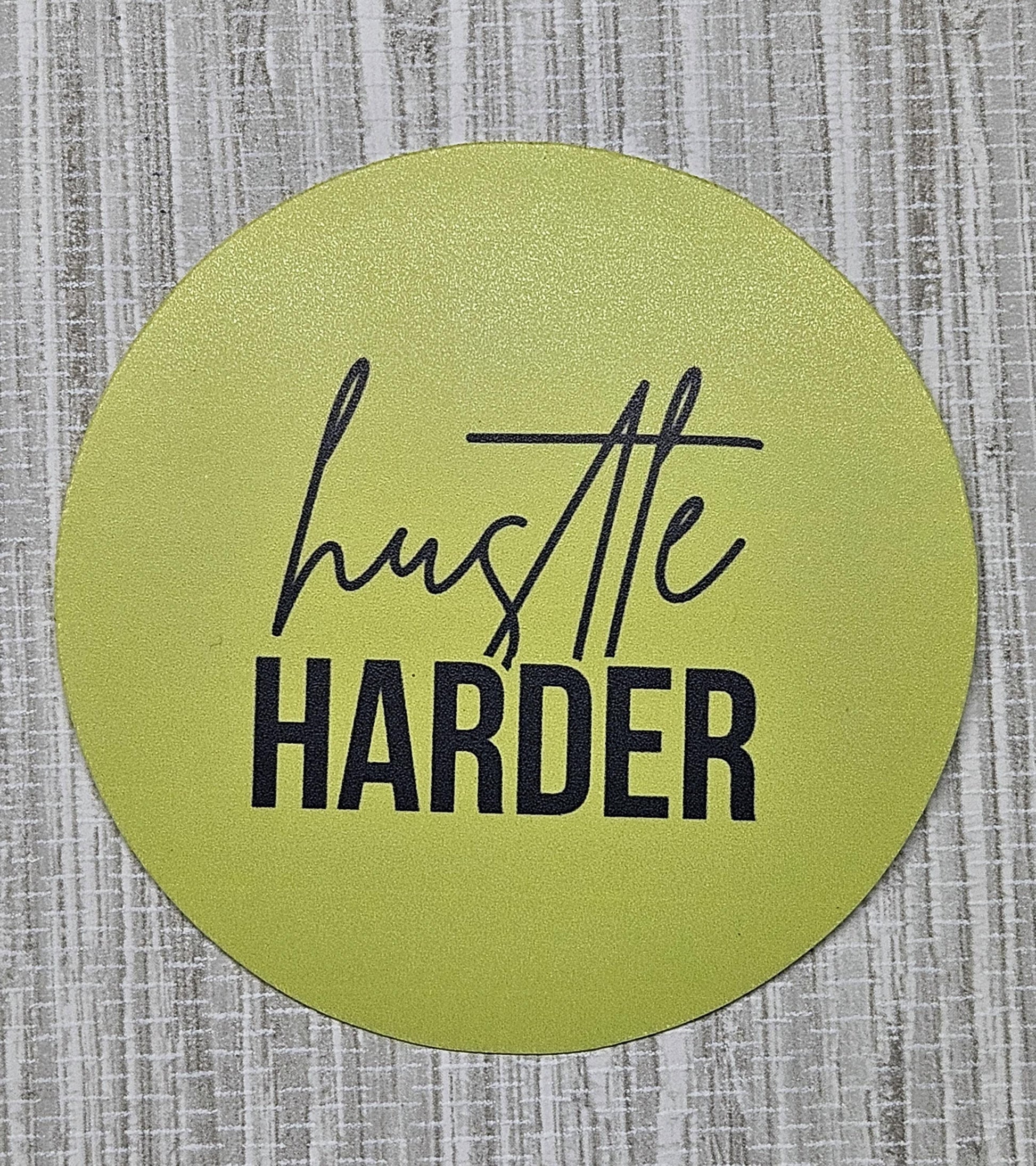 Hustle Harder Sticker | 3" Weatherproof Vinyl Decal | Motivational Hustle Sticker