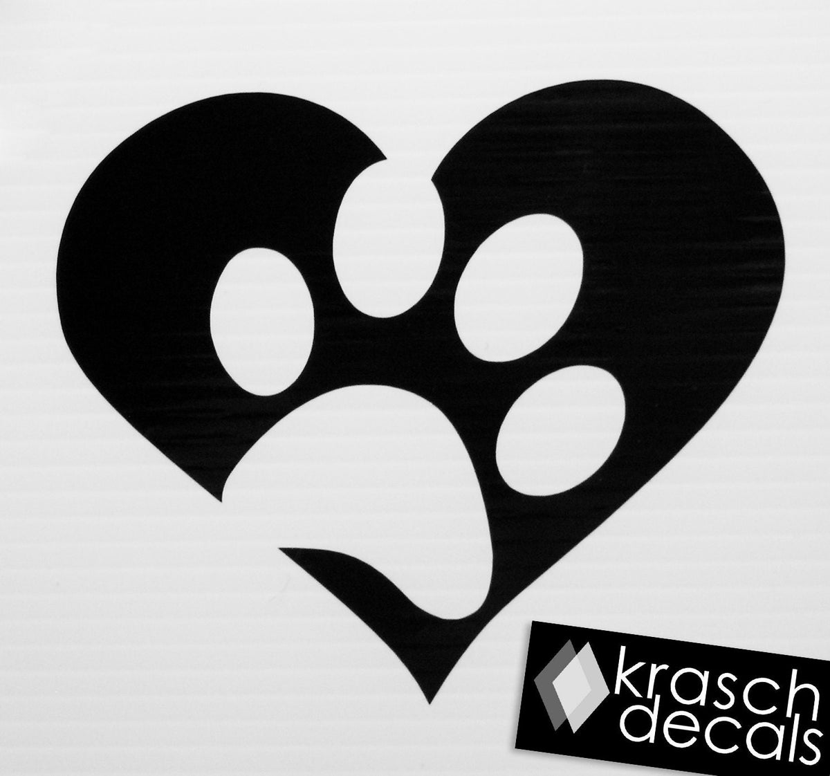 Paw Love Vinyl Decal