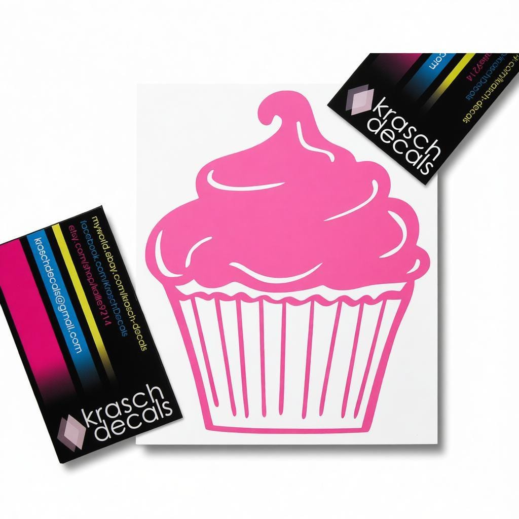Cupcake Vinyl Decal