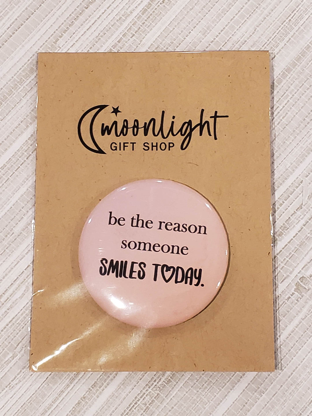 Motivational quote 2.25” pin