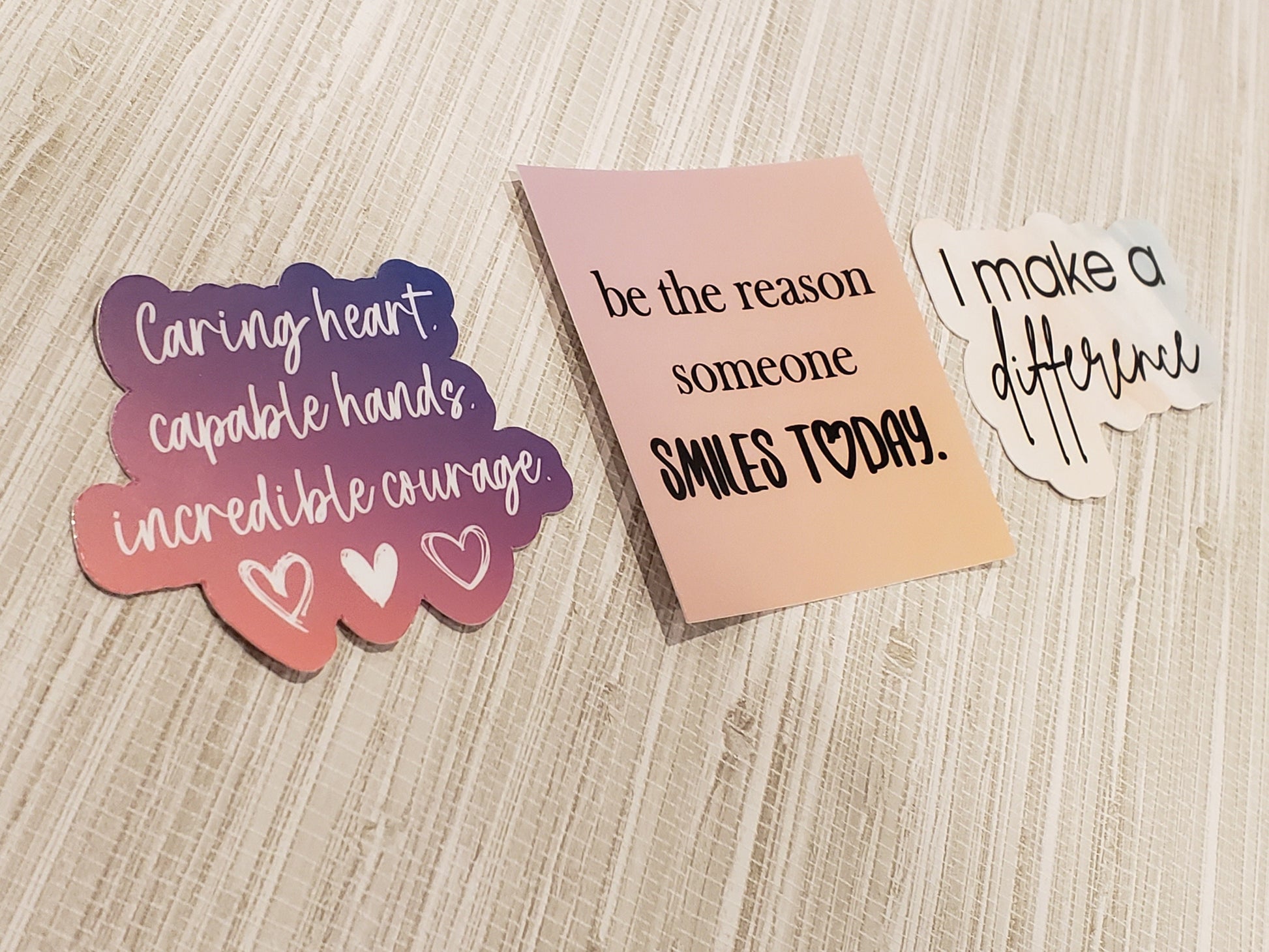 I make a difference sticker - weatherproof