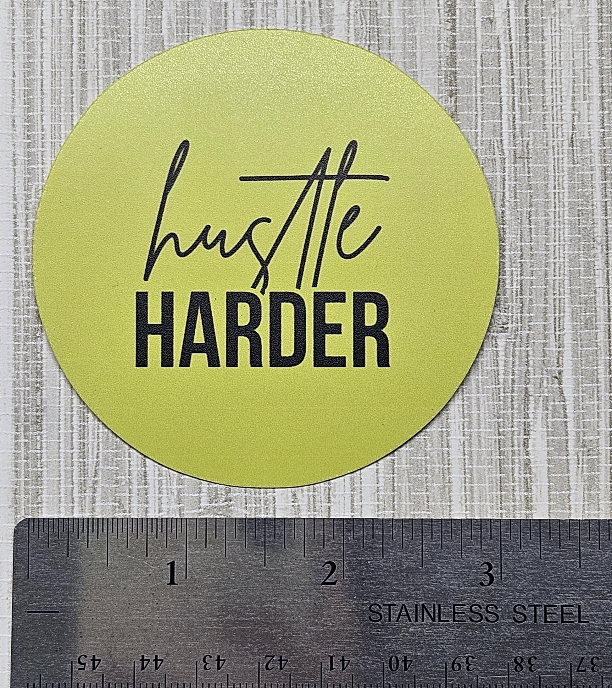 Hustle Harder Sticker | 3" Weatherproof Vinyl Decal | Motivational Hustle Sticker