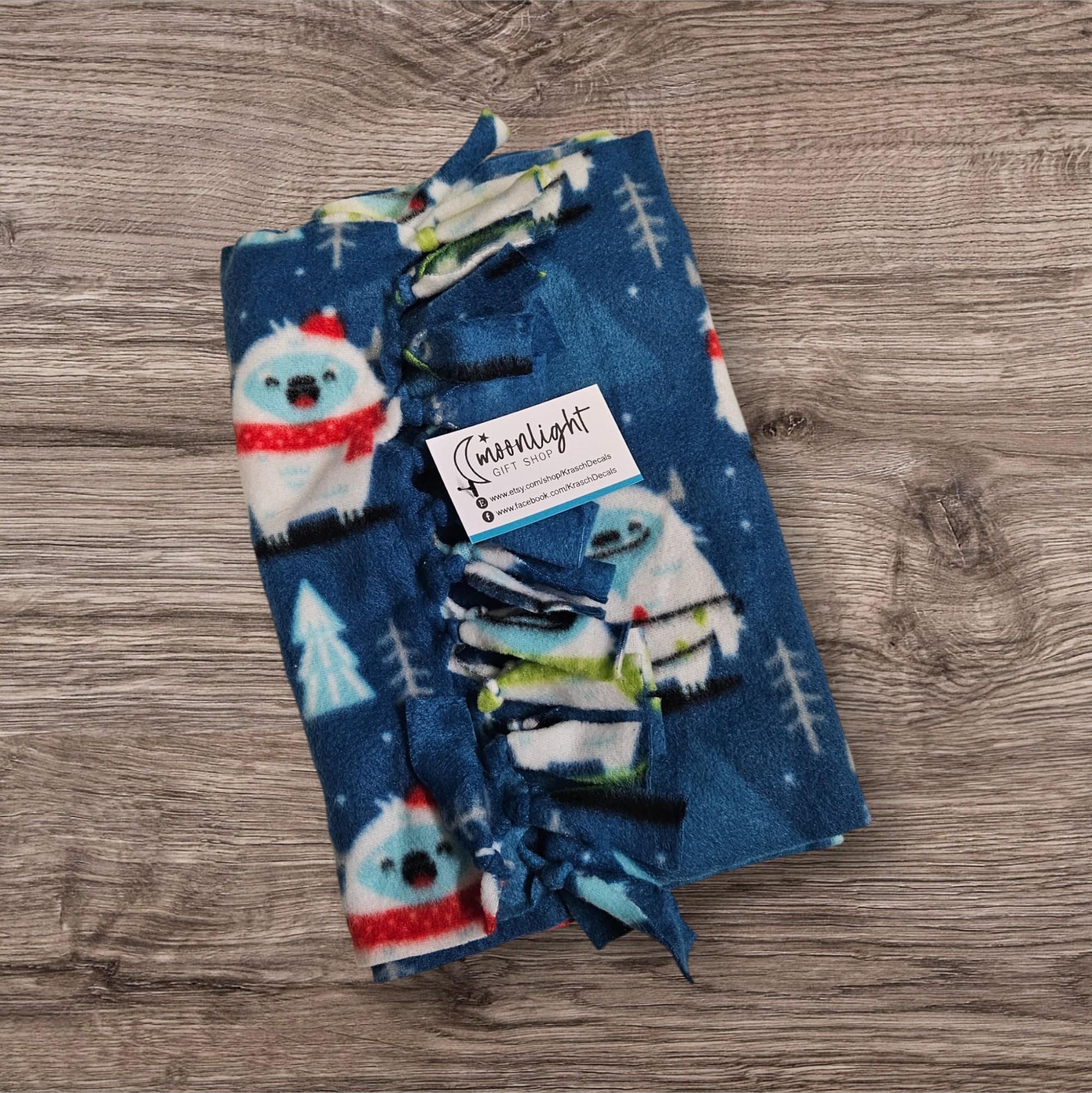 YETI Fleece Scarf | Super Soft, Washable Gift Scarf | 12" wide