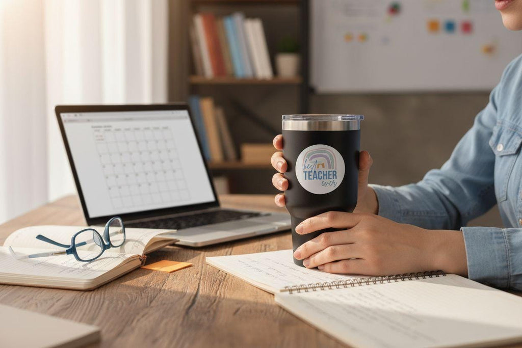 Best Teacher Ever Sticker | 3" Weatherproof Vinyl Decal | Teacher Gift