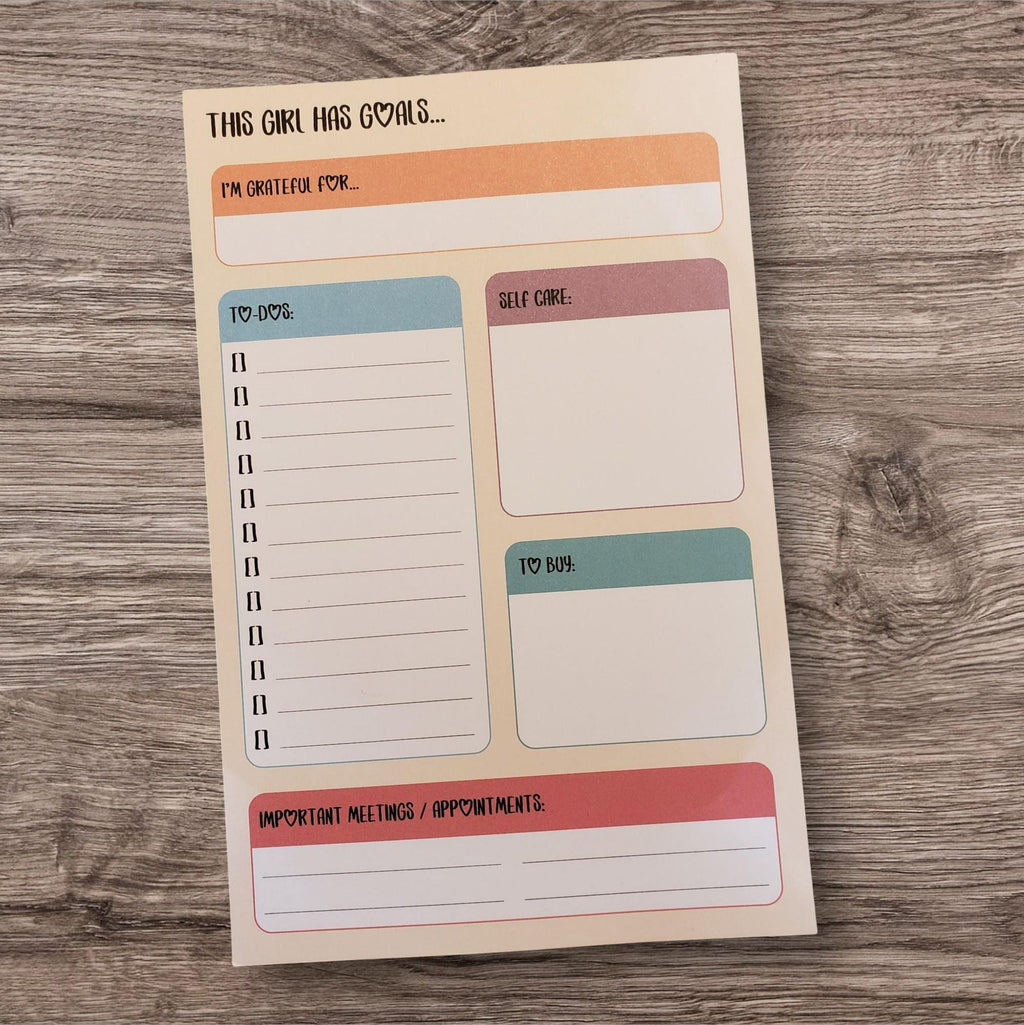 This Girl Has Goals Notepad