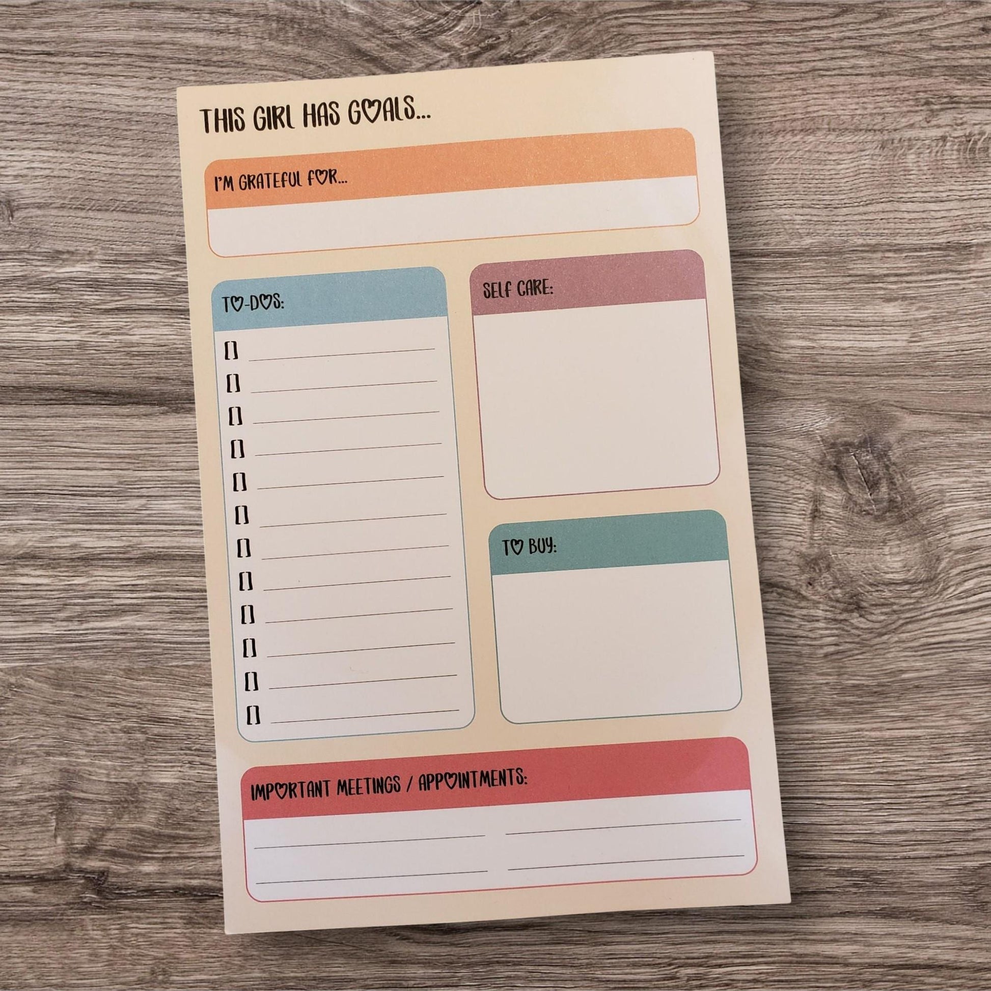 This Girl Has Goals Notepad