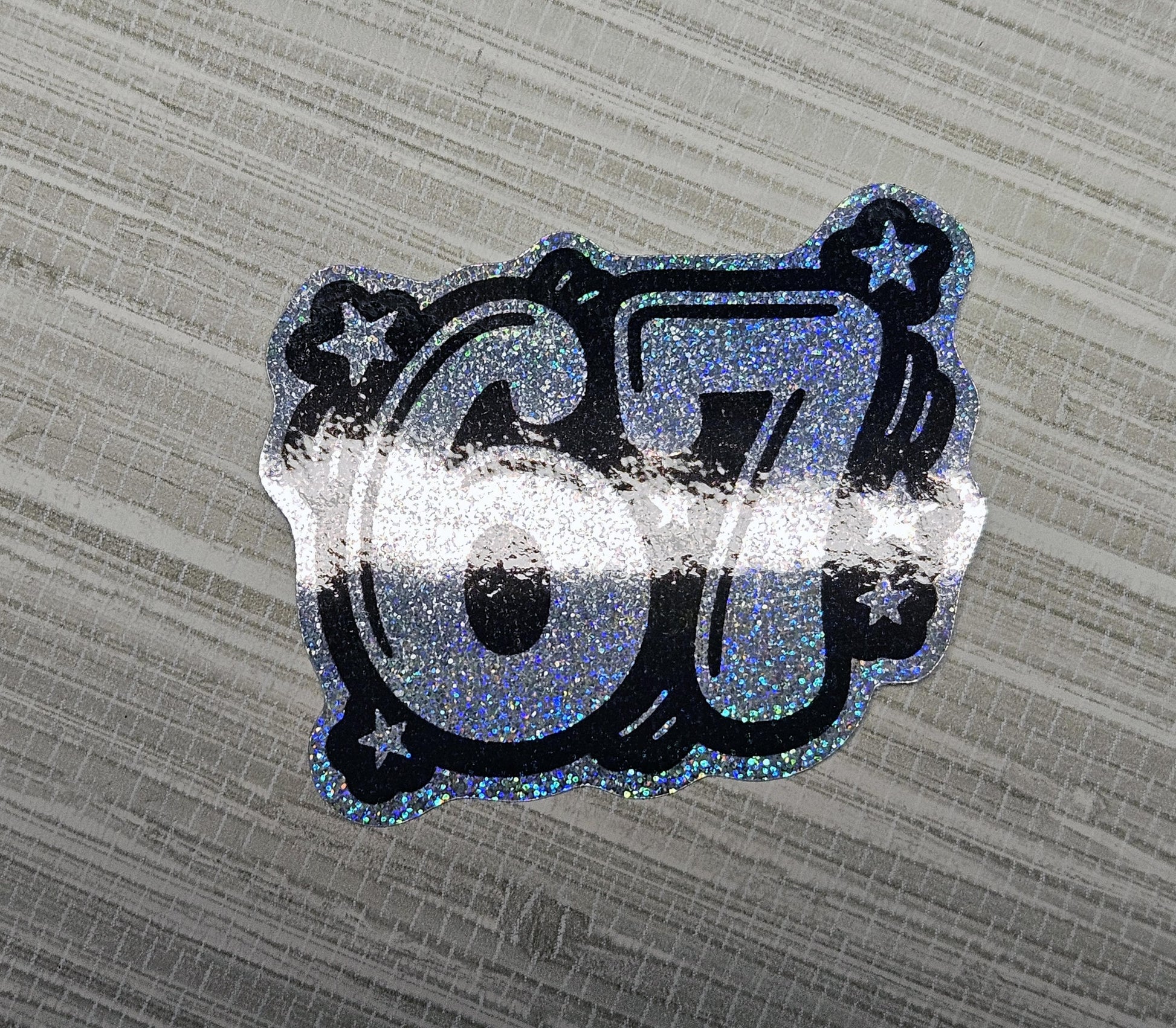 67 Weatherproof Decal | Pixie Glitter or Glow-in-the-Dark | 2.5" Trendy Sticker