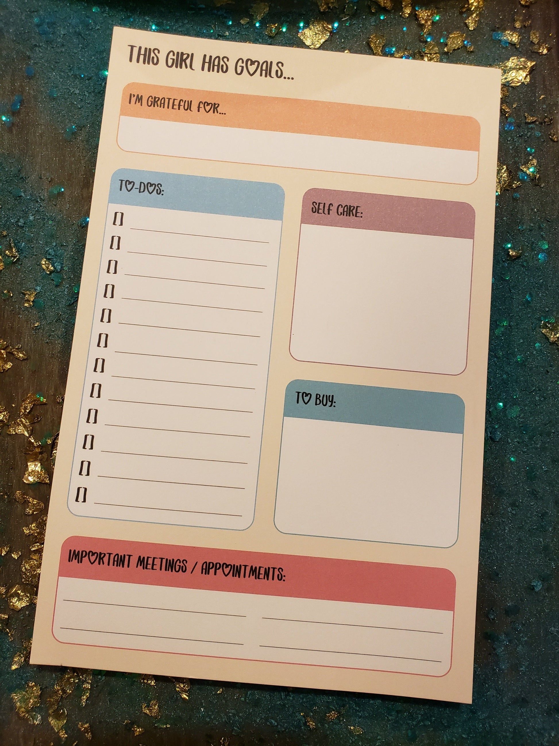 This Girl Has Goals Notepad